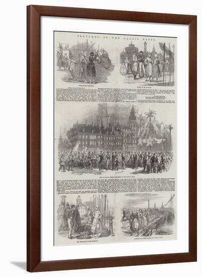 Sketches of the Calais Fetes-null-Framed Giclee Print