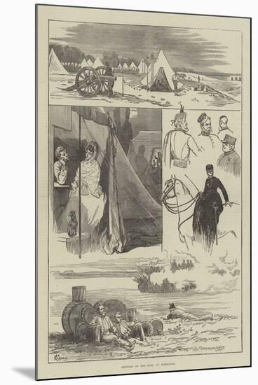 Sketches of the Camp at Wimbledon-Felix Regamey-Mounted Giclee Print