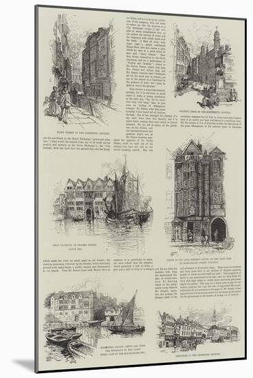 Sketches of the City-null-Mounted Giclee Print