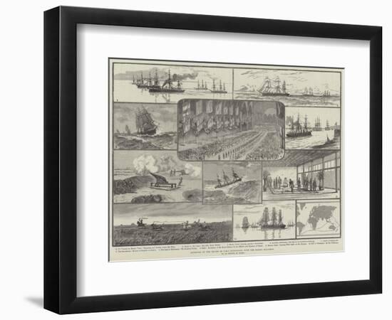 Sketches of the Cruise of HMS Inconstant, with the Flying Squadron-null-Framed Giclee Print