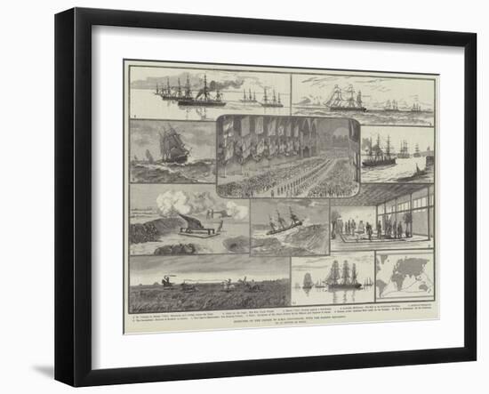 Sketches of the Cruise of HMS Inconstant, with the Flying Squadron-null-Framed Giclee Print