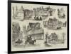 Sketches of the Floods at Canterbury-null-Framed Giclee Print