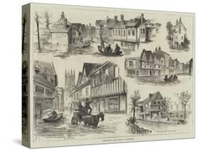 Sketches of the Floods at Canterbury-null-Stretched Canvas