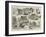 Sketches of the Floods at Canterbury-null-Framed Giclee Print