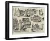 Sketches of the Floods at Canterbury-null-Framed Giclee Print