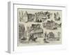 Sketches of the Floods at Canterbury-null-Framed Giclee Print