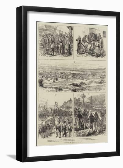 Sketches of the Insurrection in Servia-null-Framed Giclee Print