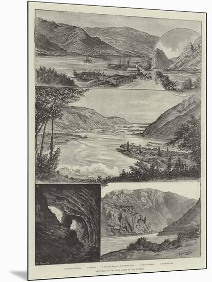 Sketches of the Iron Gates on the Danube-Johann Nepomuk Schonberg-Mounted Giclee Print