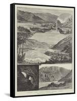 Sketches of the Iron Gates on the Danube-Johann Nepomuk Schonberg-Framed Stretched Canvas