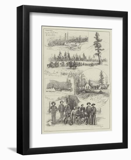 Sketches of the North-West Mounted Police in Canada-Henry Charles Seppings Wright-Framed Giclee Print