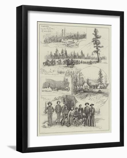 Sketches of the North-West Mounted Police in Canada-Henry Charles Seppings Wright-Framed Giclee Print