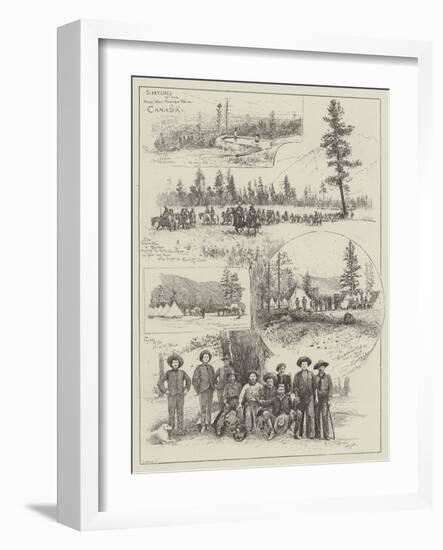 Sketches of the North-West Mounted Police in Canada-Henry Charles Seppings Wright-Framed Giclee Print