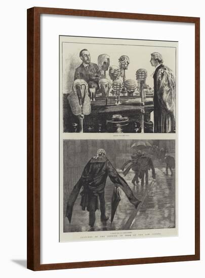 Sketches of the Opening of Term at the Law Courts-null-Framed Giclee Print