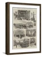 Sketches of the Royal Visit to Sheffield-null-Framed Giclee Print