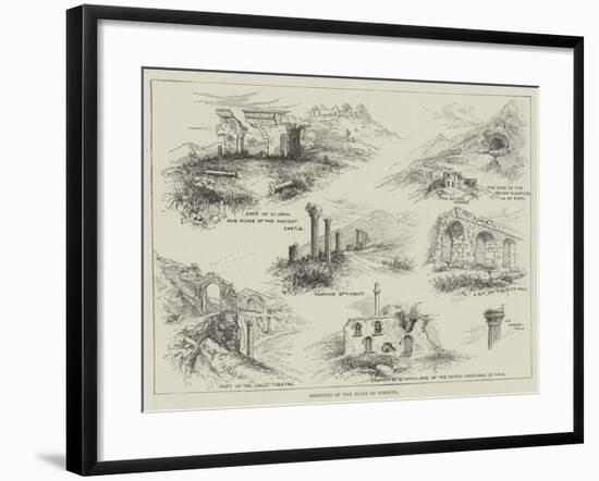Sketches of the Ruins of Ephesus-null-Framed Giclee Print