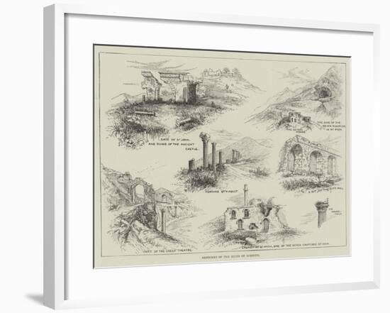 Sketches of the Ruins of Ephesus-null-Framed Giclee Print