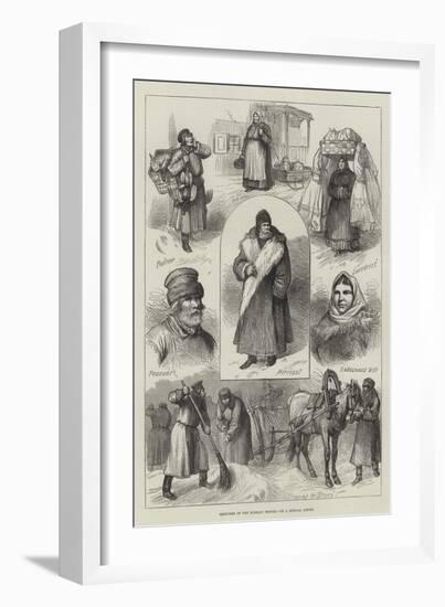 Sketches of the Russian People-null-Framed Giclee Print