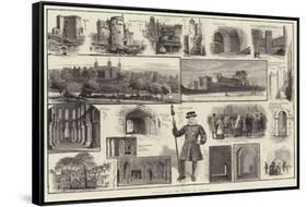 Sketches of the Tower of London-null-Framed Stretched Canvas