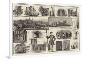 Sketches of the Tower of London-null-Framed Giclee Print