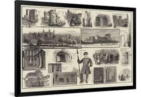 Sketches of the Tower of London-null-Framed Giclee Print