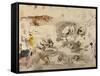Sketches of Tigers and Men in 16th Century Costume, 1828-29-Eugene Delacroix-Framed Stretched Canvas