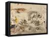 Sketches of Tigers and Men in 16th Century Costume, 1828-29-Eugene Delacroix-Framed Stretched Canvas