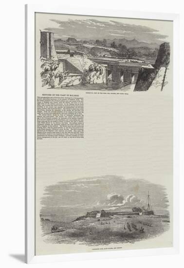 Sketches on the Coast of Malabar-null-Framed Giclee Print