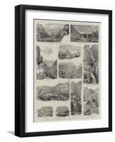 Sketches on the New Railway over the Brunig Pass, Switzerland-null-Framed Giclee Print