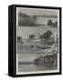 Sketches on the Nile-Charles Auguste Loye-Framed Stretched Canvas