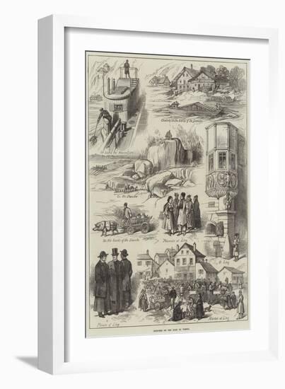 Sketches on the Road to Vienna-null-Framed Giclee Print