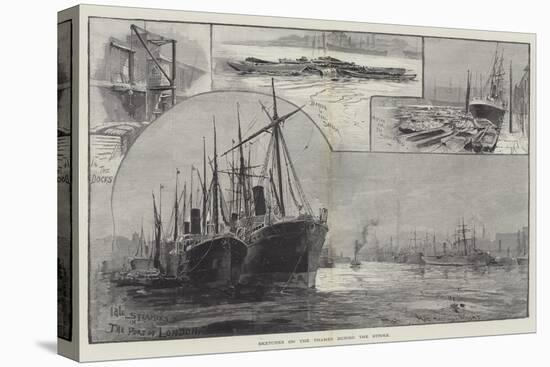 Sketches on the Thames During the Strike-Henry Charles Seppings Wright-Stretched Canvas