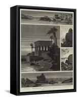 Sketches on the Upper Nile, Philae-Charles Auguste Loye-Framed Stretched Canvas