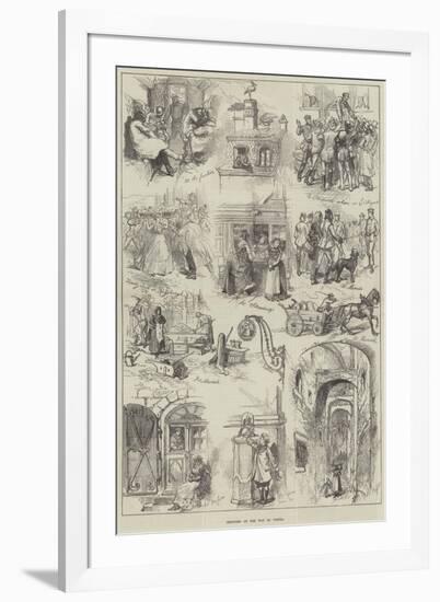 Sketches on the Way to Vienna-null-Framed Giclee Print