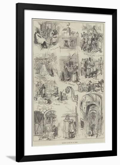 Sketches on the Way to Vienna-null-Framed Giclee Print