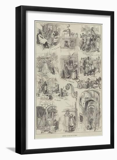 Sketches on the Way to Vienna-null-Framed Giclee Print