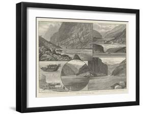 Sketches on the Yangtsze River, China-null-Framed Giclee Print