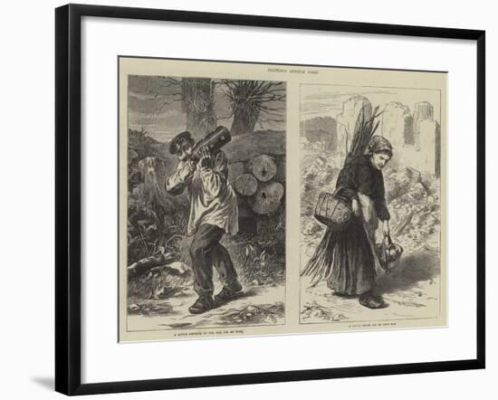 Sketches Outside Paris-null-Framed Giclee Print