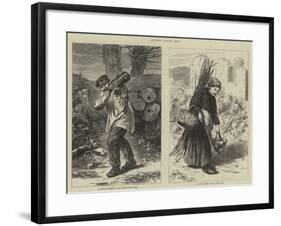 Sketches Outside Paris-null-Framed Giclee Print