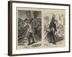 Sketches Outside Paris-null-Framed Giclee Print