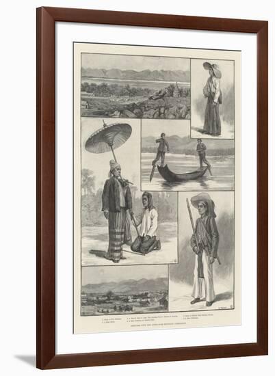 Sketches with the Anglo-Siam Boundary Commission-null-Framed Giclee Print