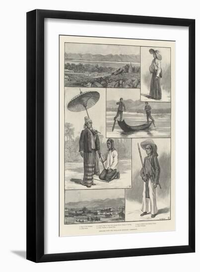 Sketches with the Anglo-Siam Boundary Commission-null-Framed Giclee Print