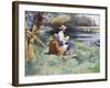Sketching by the River-William Kay Blacklock-Framed Giclee Print