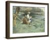 Sketching by the River-William Blacklock-Framed Giclee Print