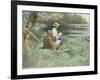 Sketching by the River-William Blacklock-Framed Giclee Print