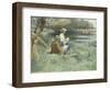 Sketching by the River-William Blacklock-Framed Giclee Print