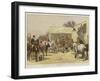 Sketchs in the Hunting Field, No 1, the Meet-John Charlton-Framed Giclee Print