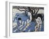 Skewbald Ponies in Winter, 2012-Andrew Macara-Framed Giclee Print