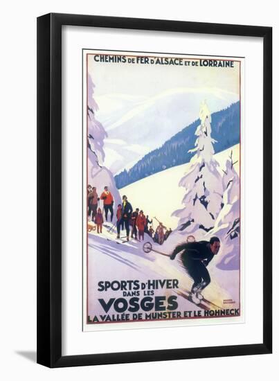 Ski 03-Vintage Apple Collection-Framed Giclee Print