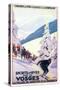 Ski 03-Vintage Apple Collection-Stretched Canvas