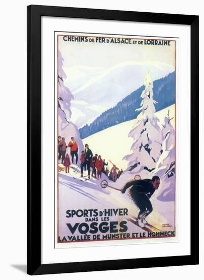Ski 03-Vintage Apple Collection-Framed Giclee Print